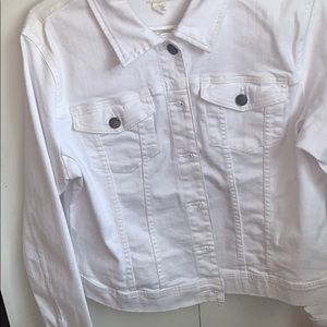 White jean jacket